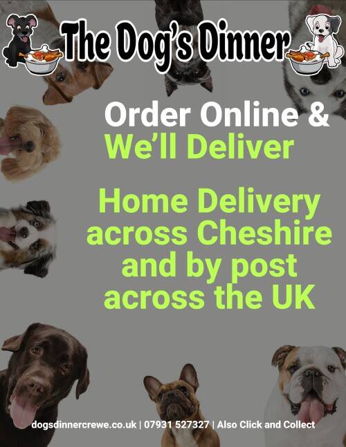 Raw Dog Food Cheshire delivery in Crewe Nantwich Sandbach